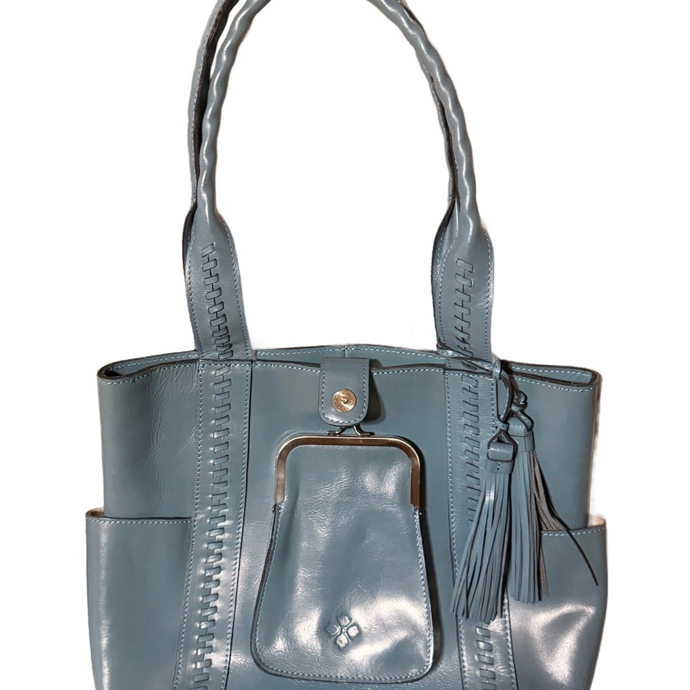 Patricia Nash Leather Molise Frame Tote Bag-Mirage